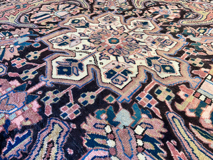 8'x11'3" Hand-Knotted 100% Wool Pile Herize Rug