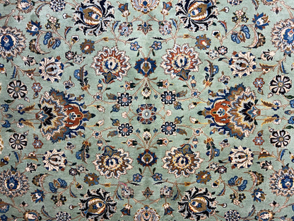 10'6"x14'6" Hand-Knotted 100% Wool Pile Kashane Rug