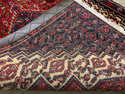 2'3"x3'5" Hand-Knotted Wool Oriental Hamadane Rug - Area Carpet