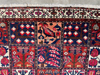 7'1"x10'1" Hand-Knotted 100% Lamb Wool Bakhtiarie Carpet - Area Rug