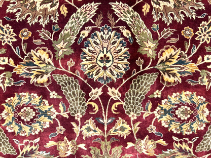 7'x10' Hand-Knotted 100% Wool Pile Agra Carpet - Area Rug