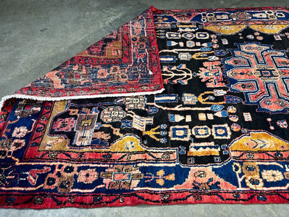 5'4" x 10'7" Hand-Knotted 100% Wool Pile Nahavande Area Rug - Carpet