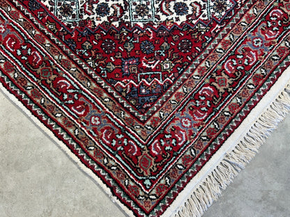 3'10"x5'10" Hand-Knotted 100% Wool Pile Indobijar Area Rug - Carpet