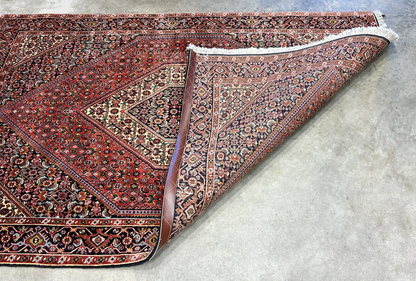 3'8"x5'8" Hand-Knotted 100% Wool Bidjare Carpet - Area Rug