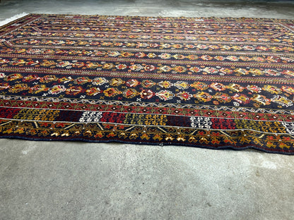 6'5"x8'9" Hand-Knotted 100% Wool Pile Balouchi Carpet - Area Rug