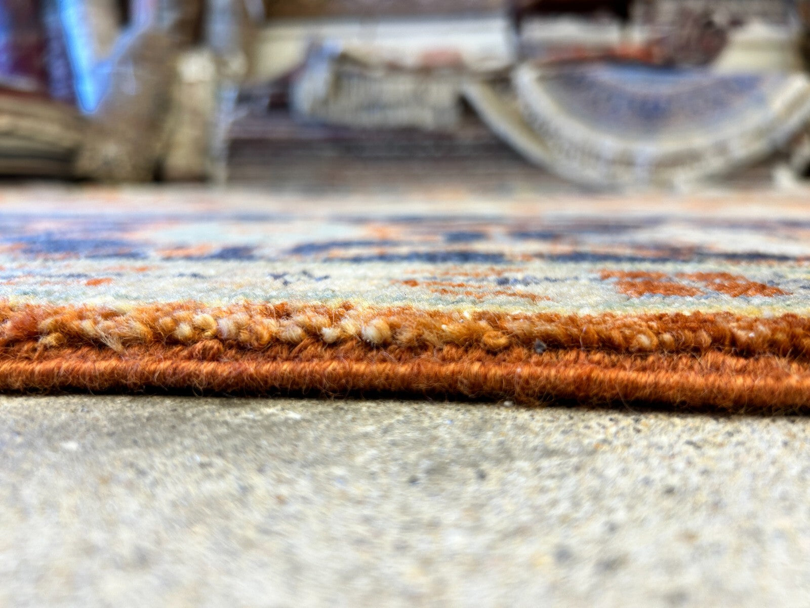 9'x12' Hand-Knotted 100% Lamb Wool Serapie Design Carpet - Area Rug