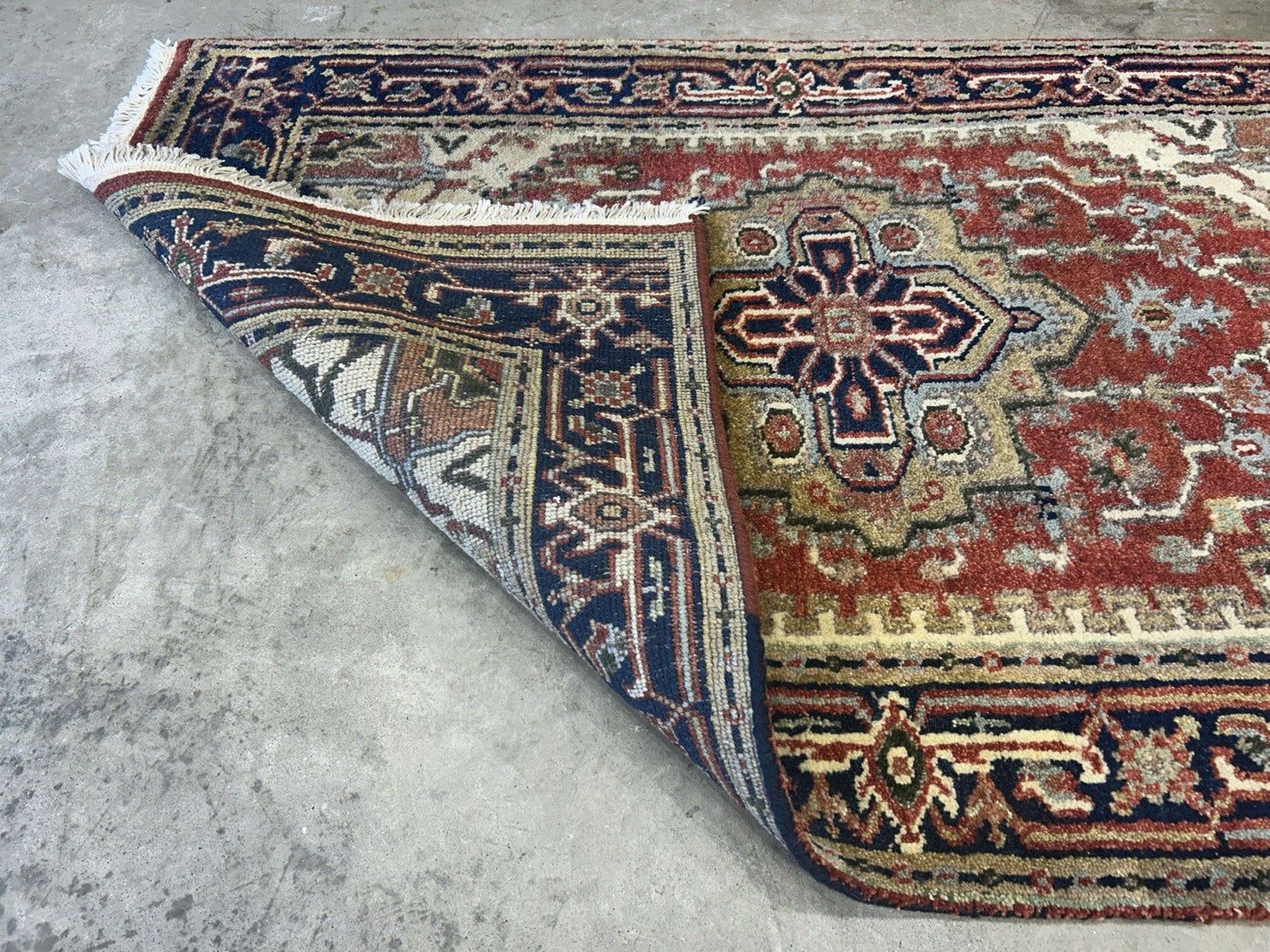 3’x4’9" Hand-Knotted 100% Wool Indoserapi Area Rug - Carpet