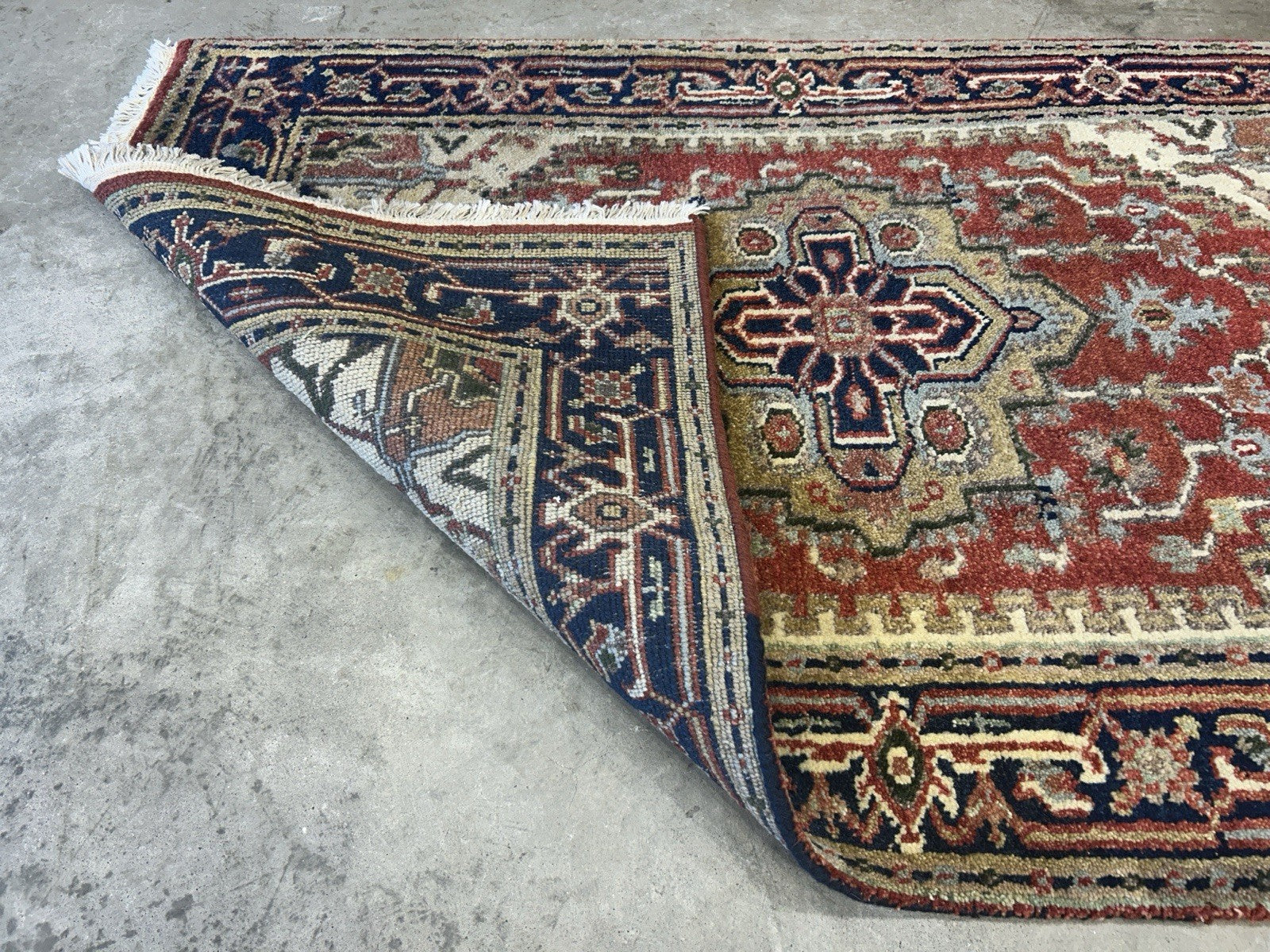 3’x4’9" Hand-Knotted 100% Wool Indoserapi Area Rug - Carpet