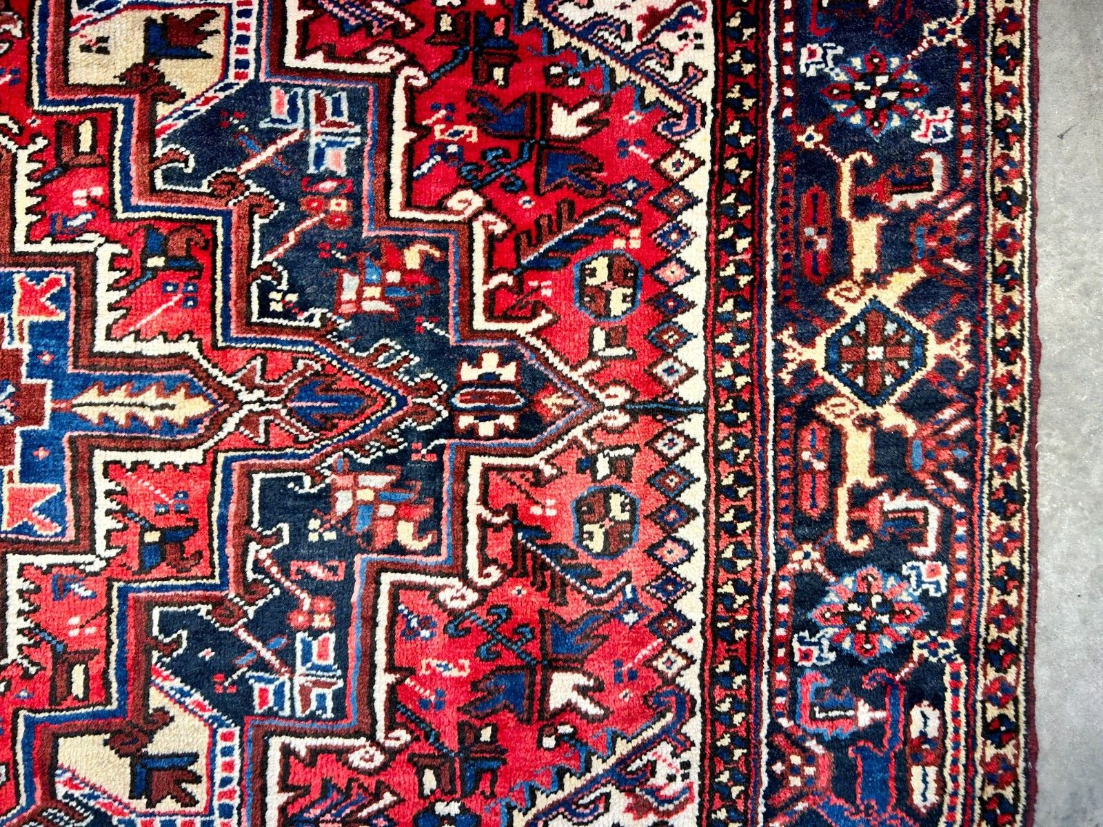 7'2"x10'1" Hand-Knotted 100% Wool Herize Carpet - Area Rug