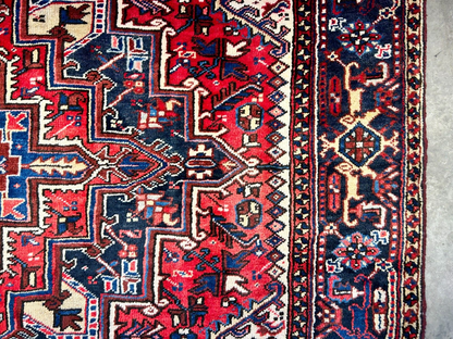 7'2"x10'1" Hand-Knotted 100% Wool Herize Carpet - Area Rug