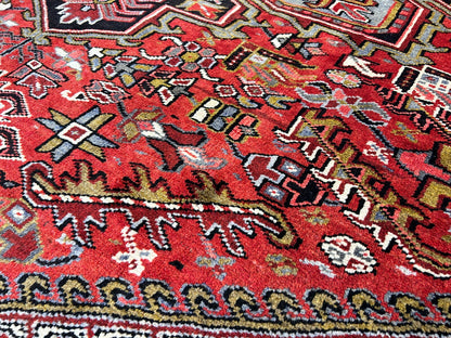 9'x11'5" Hand-Knotted 100% Wool Pile Herize Rug