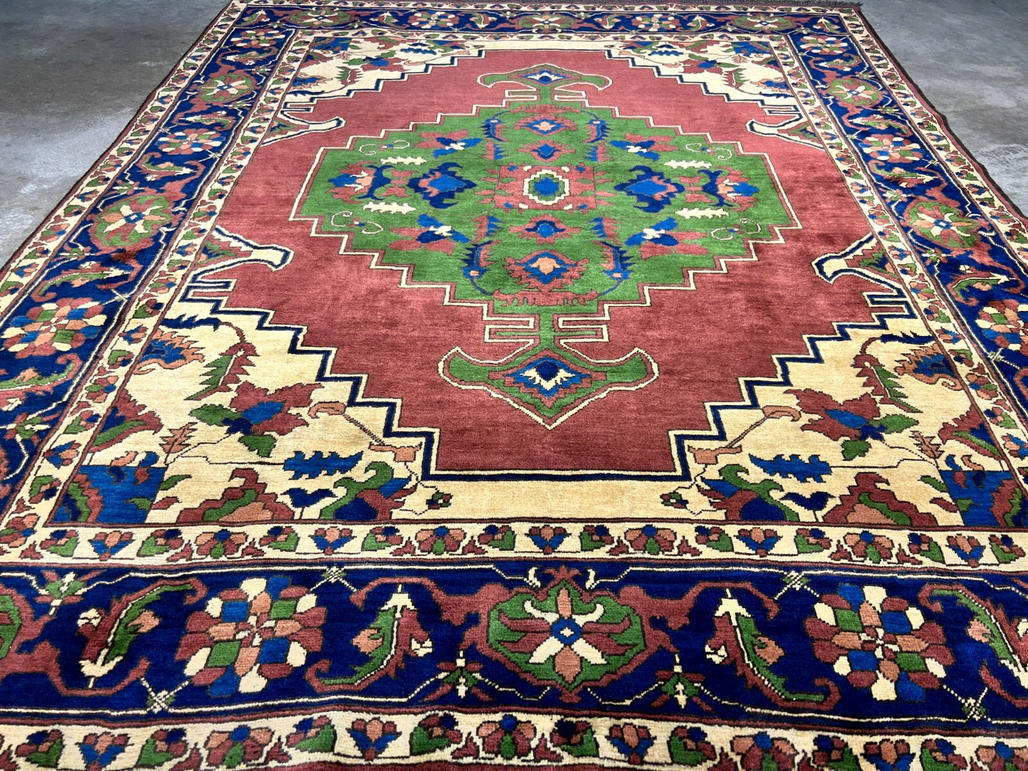 6'6"x 8'3" Hand-Knotted 100% Lamb Wool Carpet - Afghan Area Rug