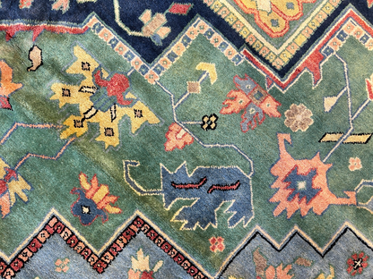 11'11"x15'11" Hand-Knotted 100% Wool Pile Herize Area Rug - Carpet