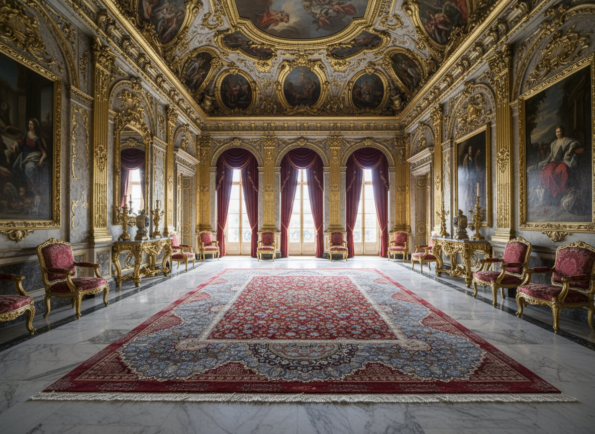 9'8"x13'6" Exquisite Signed Hand-Knotted 100% Silk Qume Rug