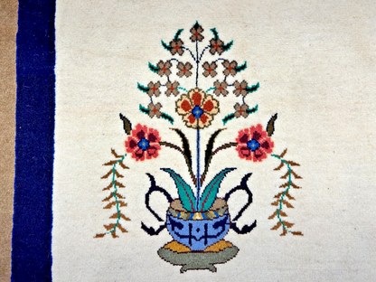 6'4"x9'9" Hand-Knotted 100% Wool Pile Gabeh Carpet - Area Rug