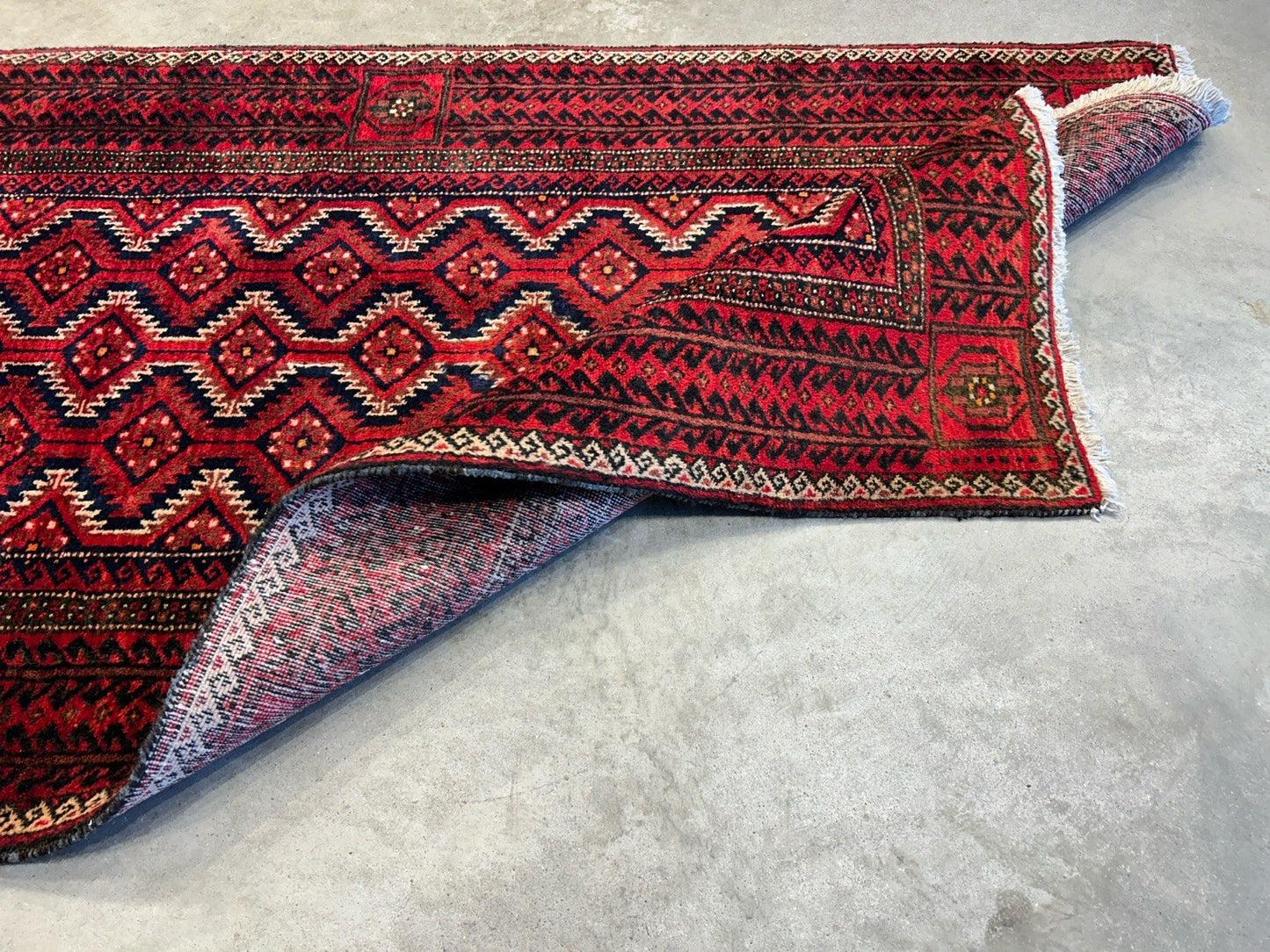 3’3”x6’2” Hand-Knotted 100% Wool Balouchi Area Rug - Carpet