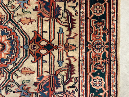 4'x6' Fine Hand-Knotted 100% Wool PileMahal Design Area Rug - Carpet