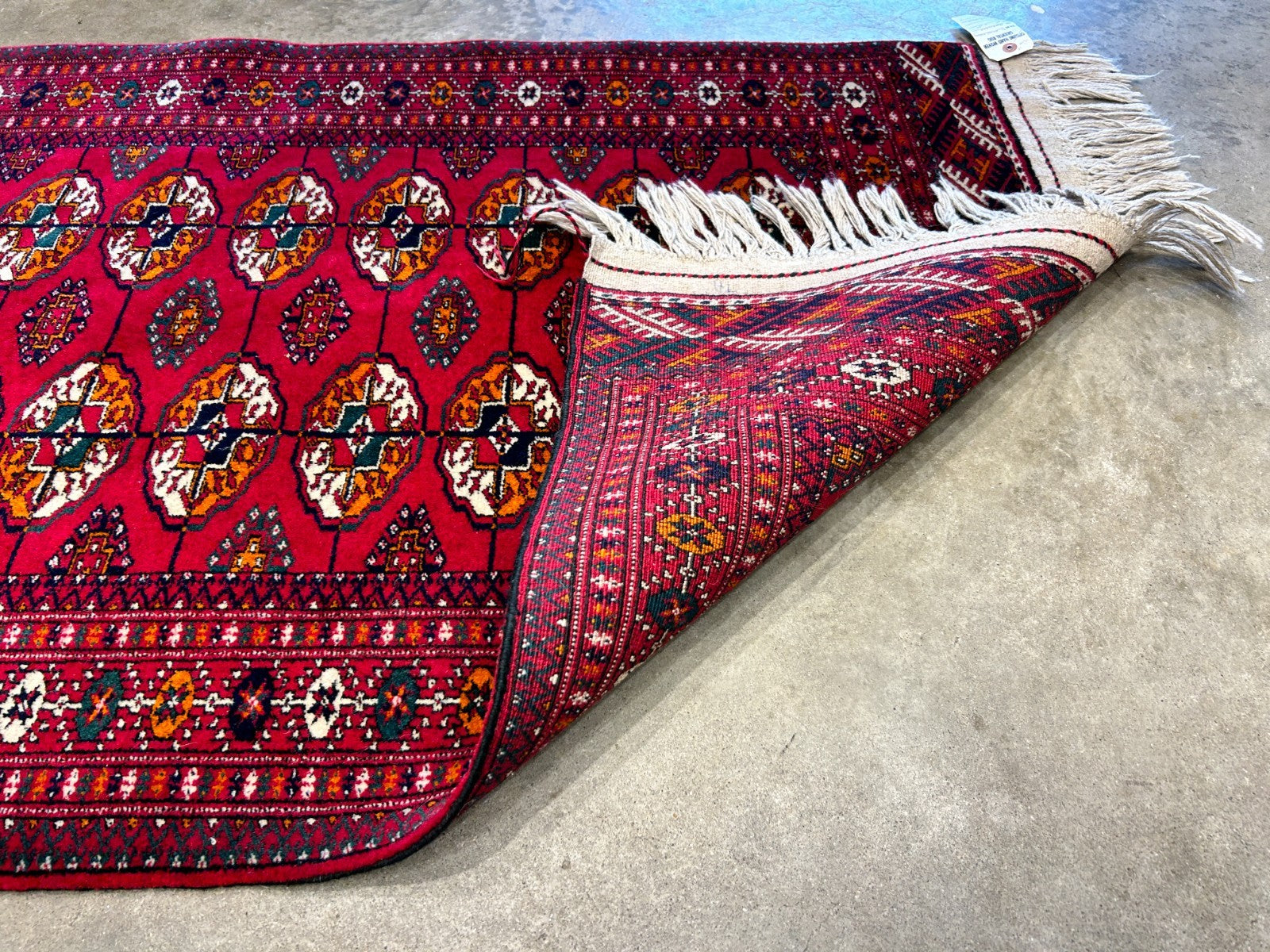 2'8"x3'10" Hand-Knotted 100% Wool Pile Bokhara Rug