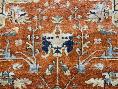 9'x12' Hand-Knotted 100%  Wool Pile IndoSerapi Rug