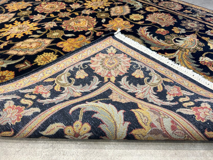6'1"x9'1" Hand-Knotted 100% Wool Pile Agra Carpet - Area Rug
