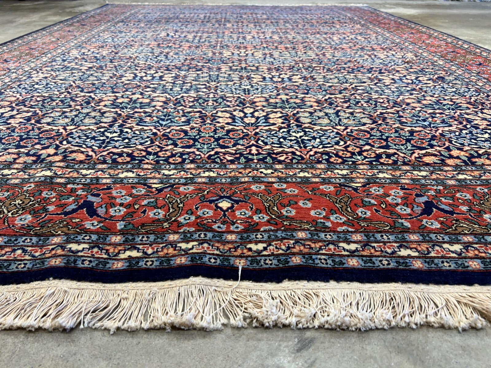 6'8"x9'9" Hand-Knotted 100% Wool Pile Hereke Carpet - Area Rug