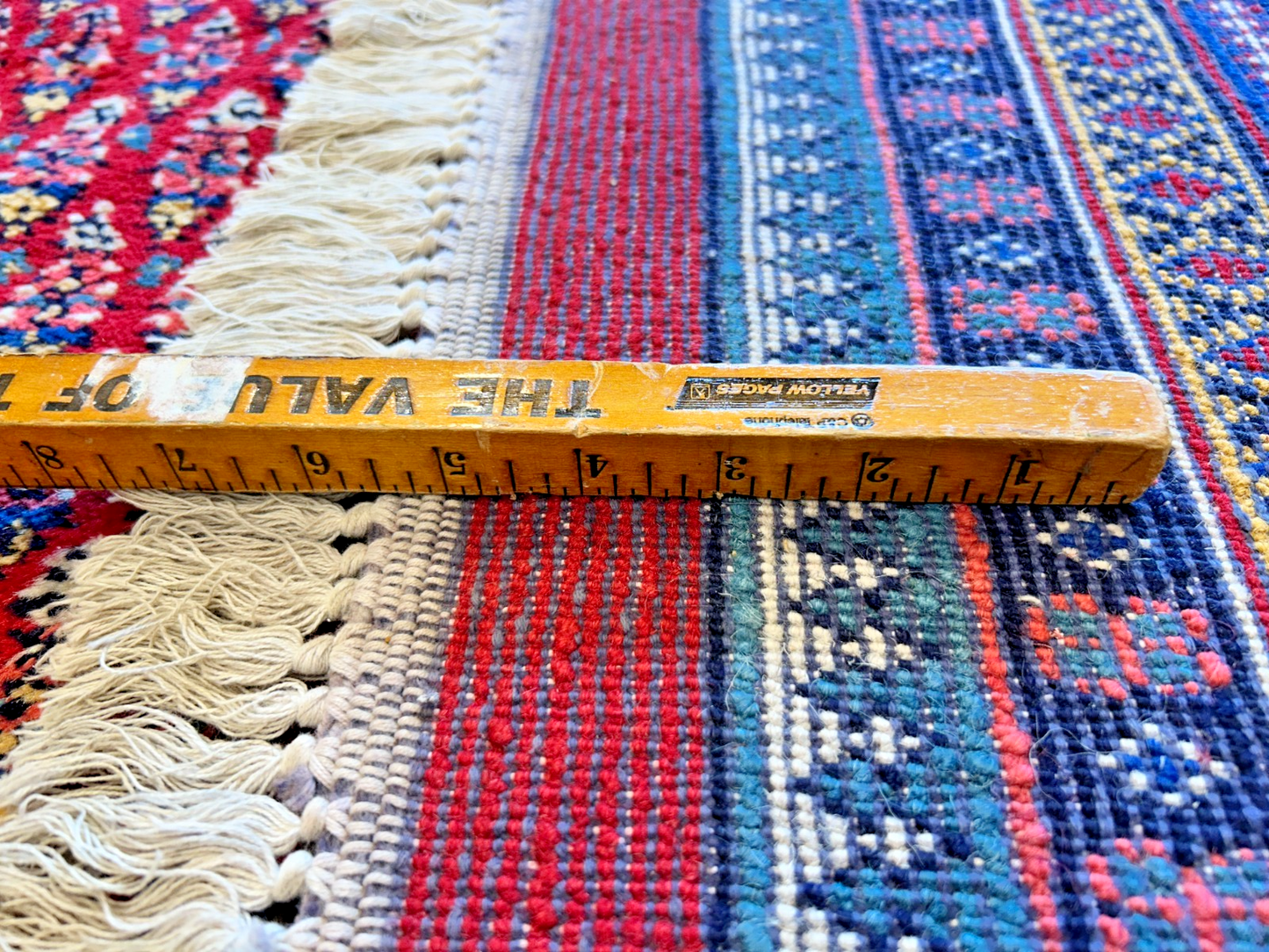 8'5"x12'1" Hand-Knotted 100% Wool Pile Hamadane Rug