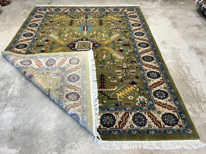 8'10"x11'8" Hand-Knotted 100% Wool Pile Oriental Rug