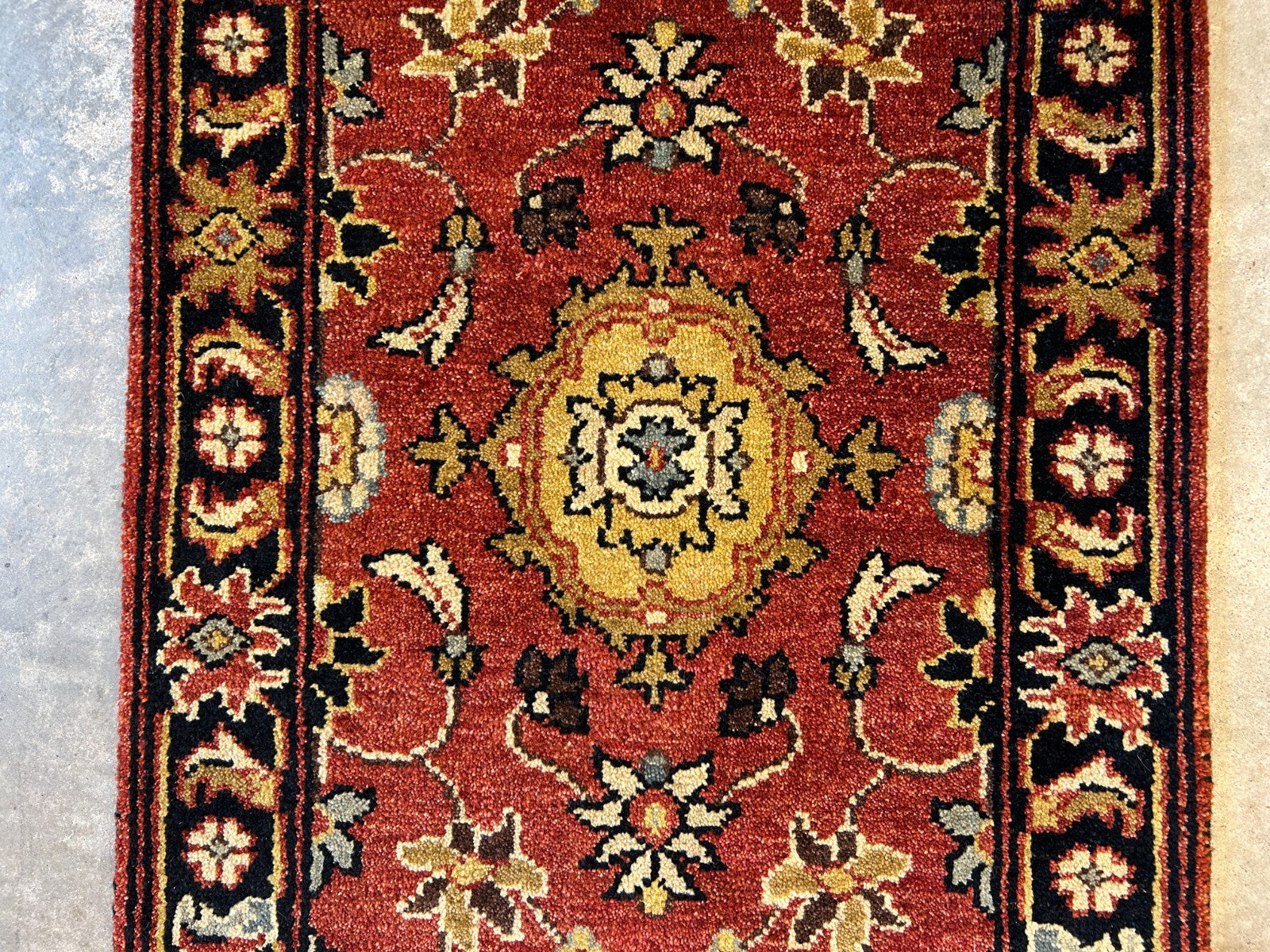 2'6"x8'1" Hand-Knotted 100% Wool Pile Runner Rug - Carpet