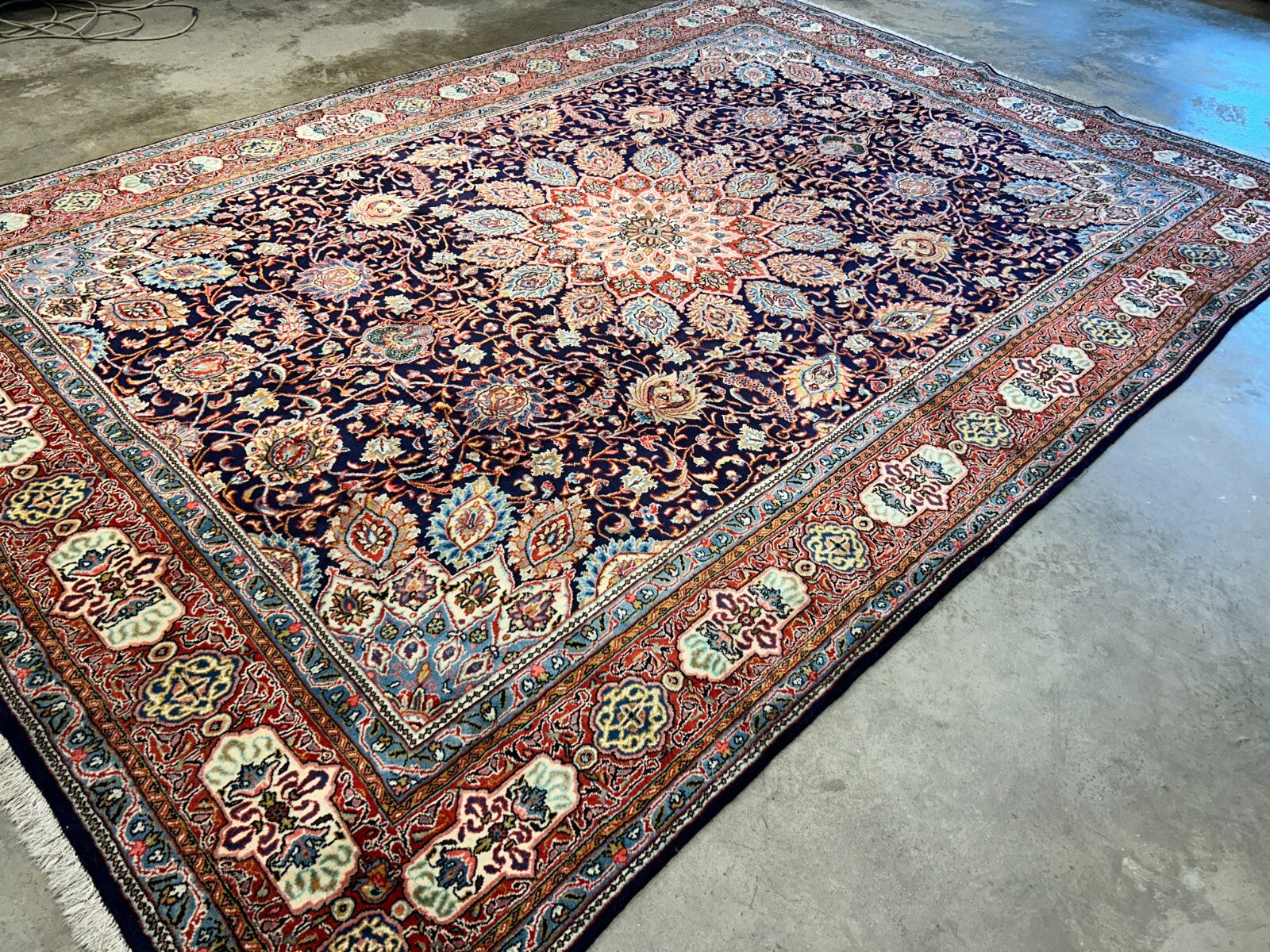 8'8"x12'6" Hand-Knotted 100% Wool Pile Kashmare Rug