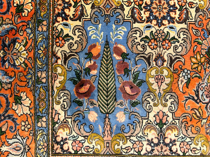 6'7"x10'5" Hand-Knotted 100% Lamb Wool Bakhtiarie Carpet - Area Rug