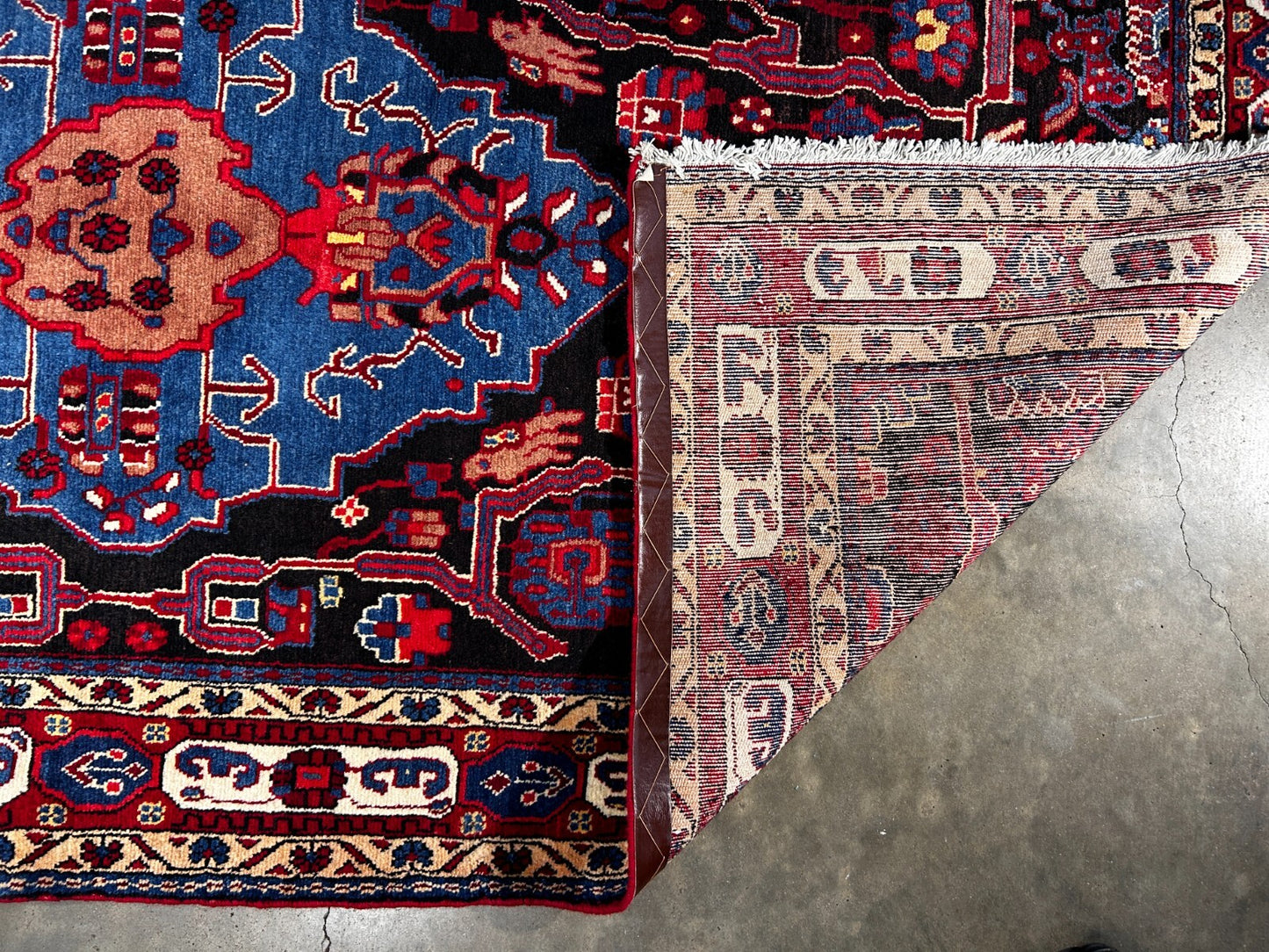 4'9" x 9'6" Hand-Knotted 100% Lamb Wool Pile Nahavande Area Rug - Carpet