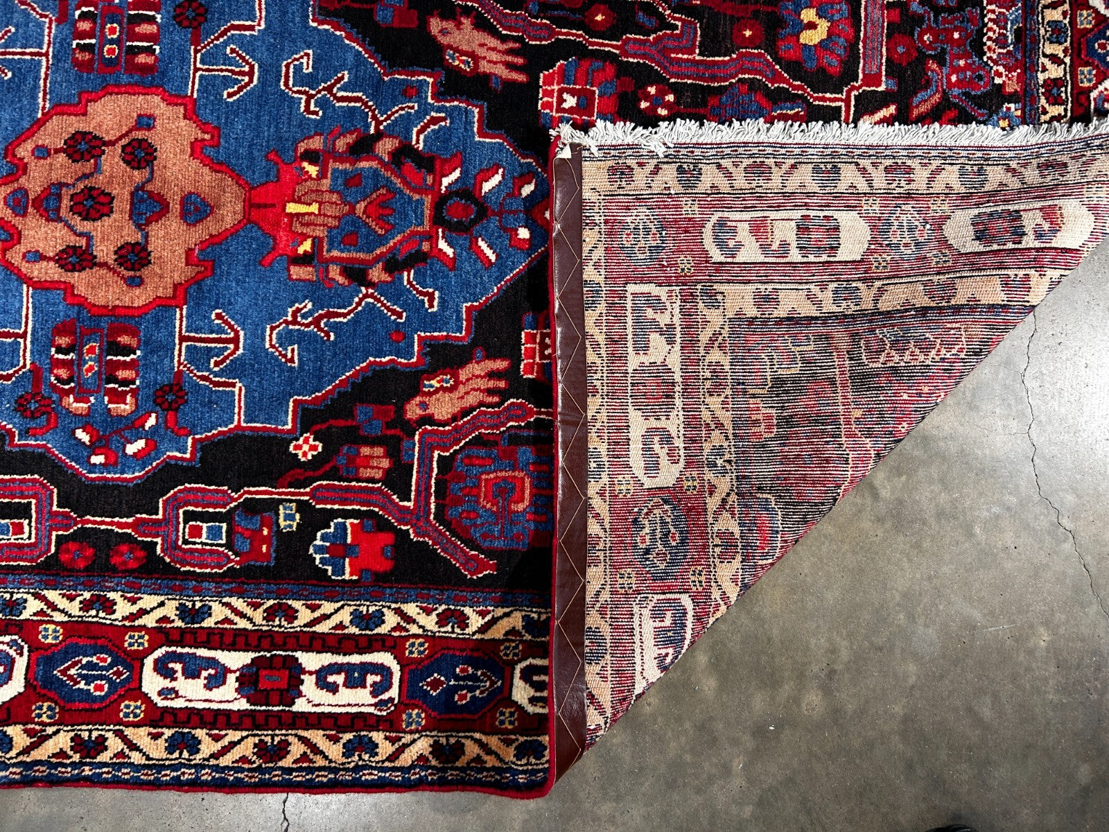 4'9" x 9'6" Hand-Knotted 100% Lamb Wool Pile Nahavande Area Rug - Carpet