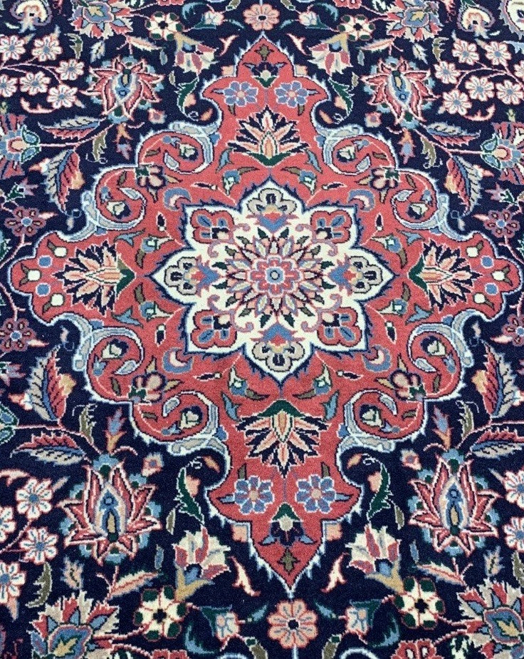 4'0'' x 6'2'' Hand Knotted 100% Wool Kashane Design Area Rug