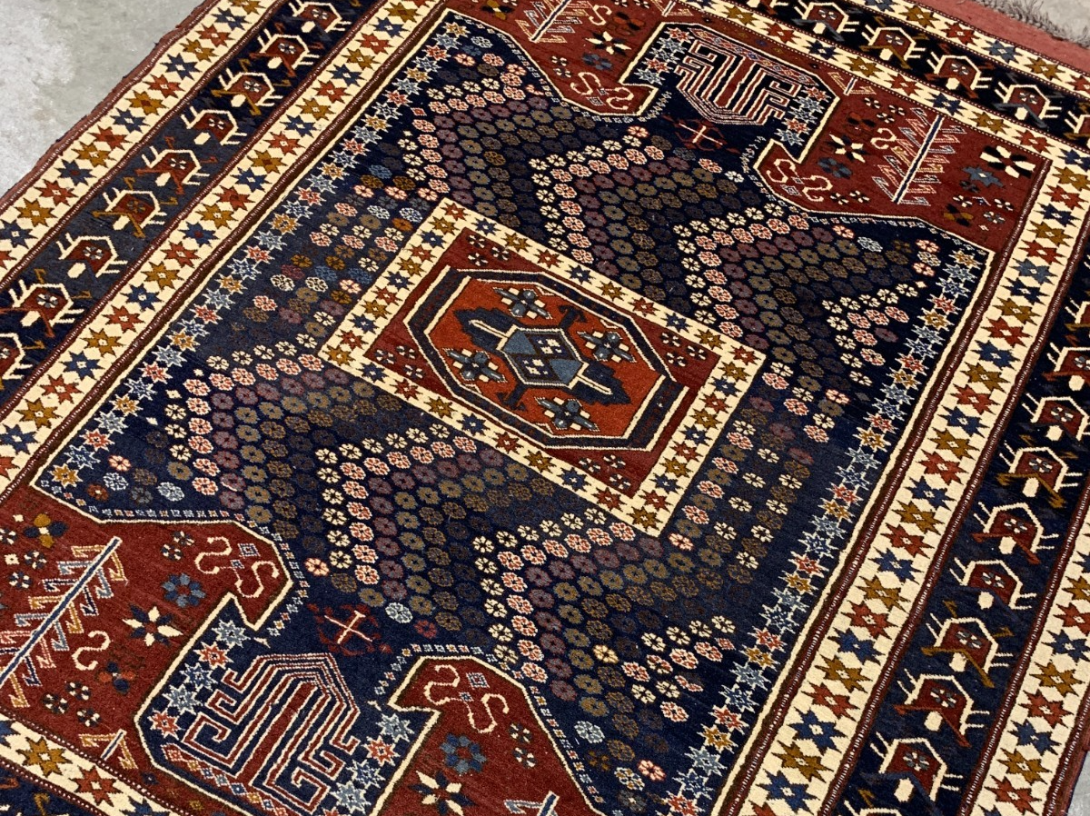 4'8'' x 5'10" Hand-Knotted 100% Wool Pile Balouchi Area Rug