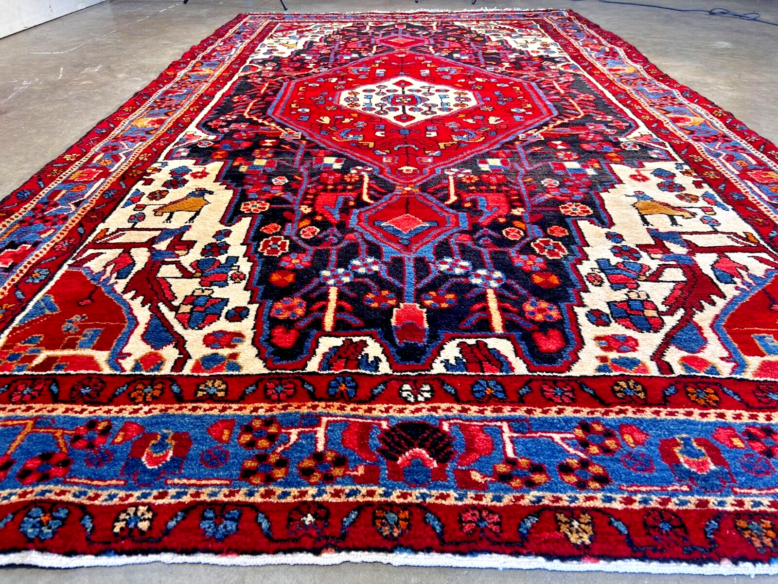 5'4" x 9'5" Hand-Knotted 100% Wool Carpet - Hamadane Area Rug