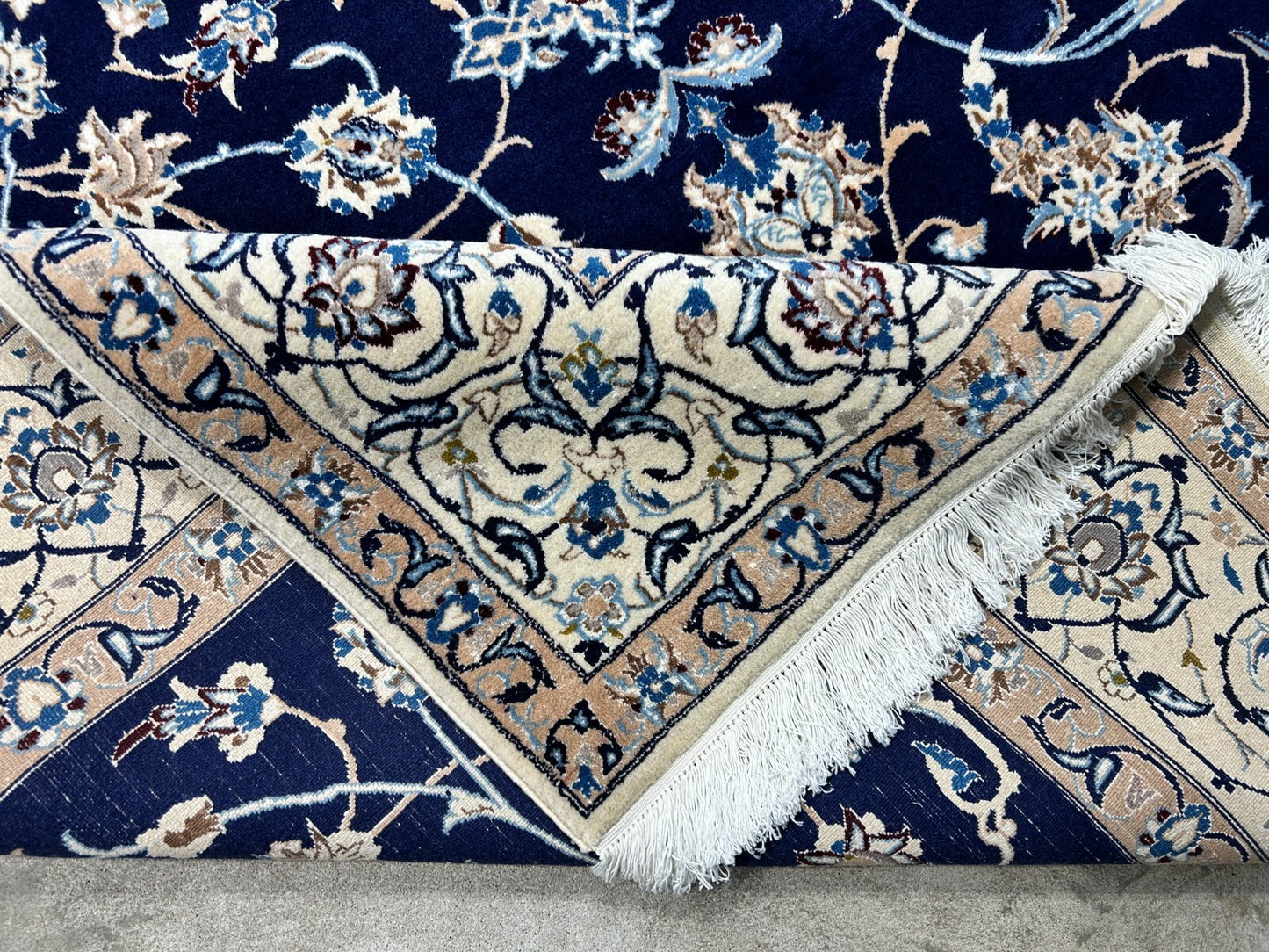 6'5"x10'1" Hand-Knotted Silk & Wool Blend Carpet - Naine Area Rug