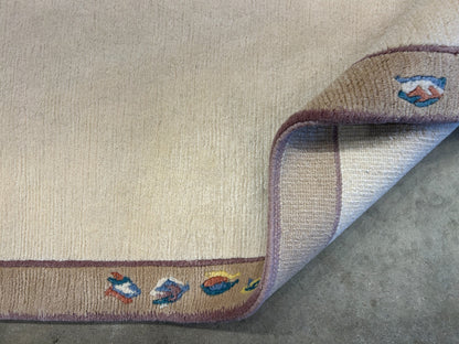 3'x5'3" Hand-Knotted 100% Wool Pile Nepali Area Rug - Carpet