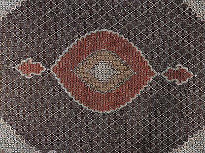 8'3"x11'5" Fine Hand-Knotted Wool & Silk Oriental Rug - Area Carpet