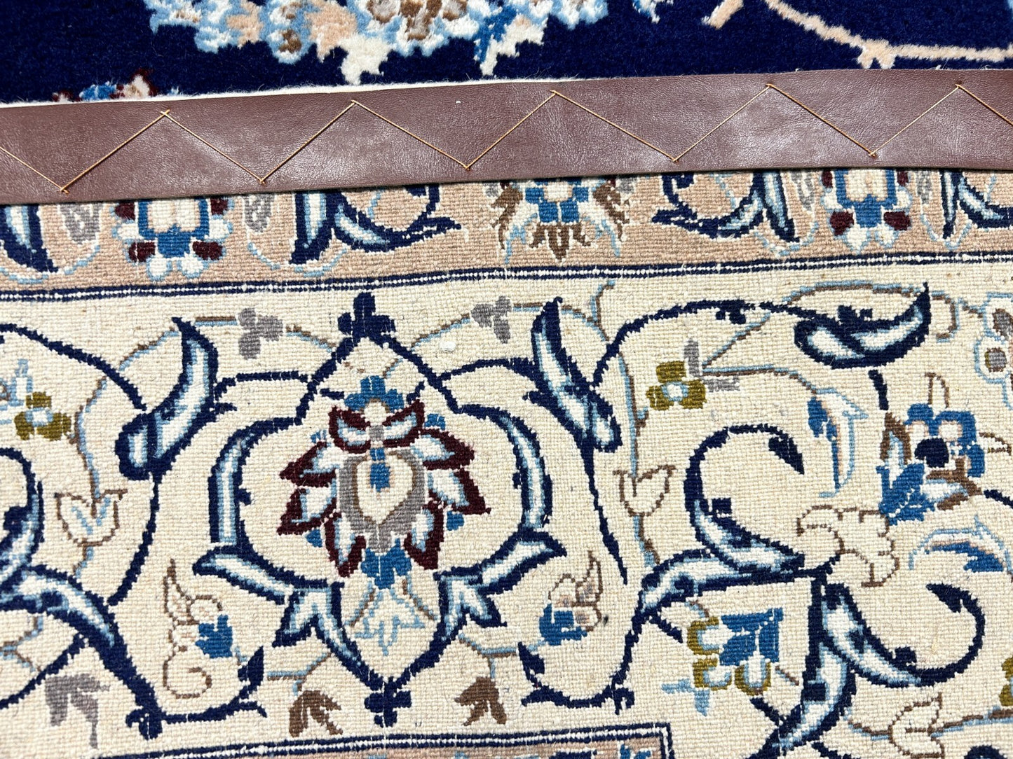 6'5"x10'1" Hand-Knotted Silk & Wool Blend Carpet - Naine Area Rug