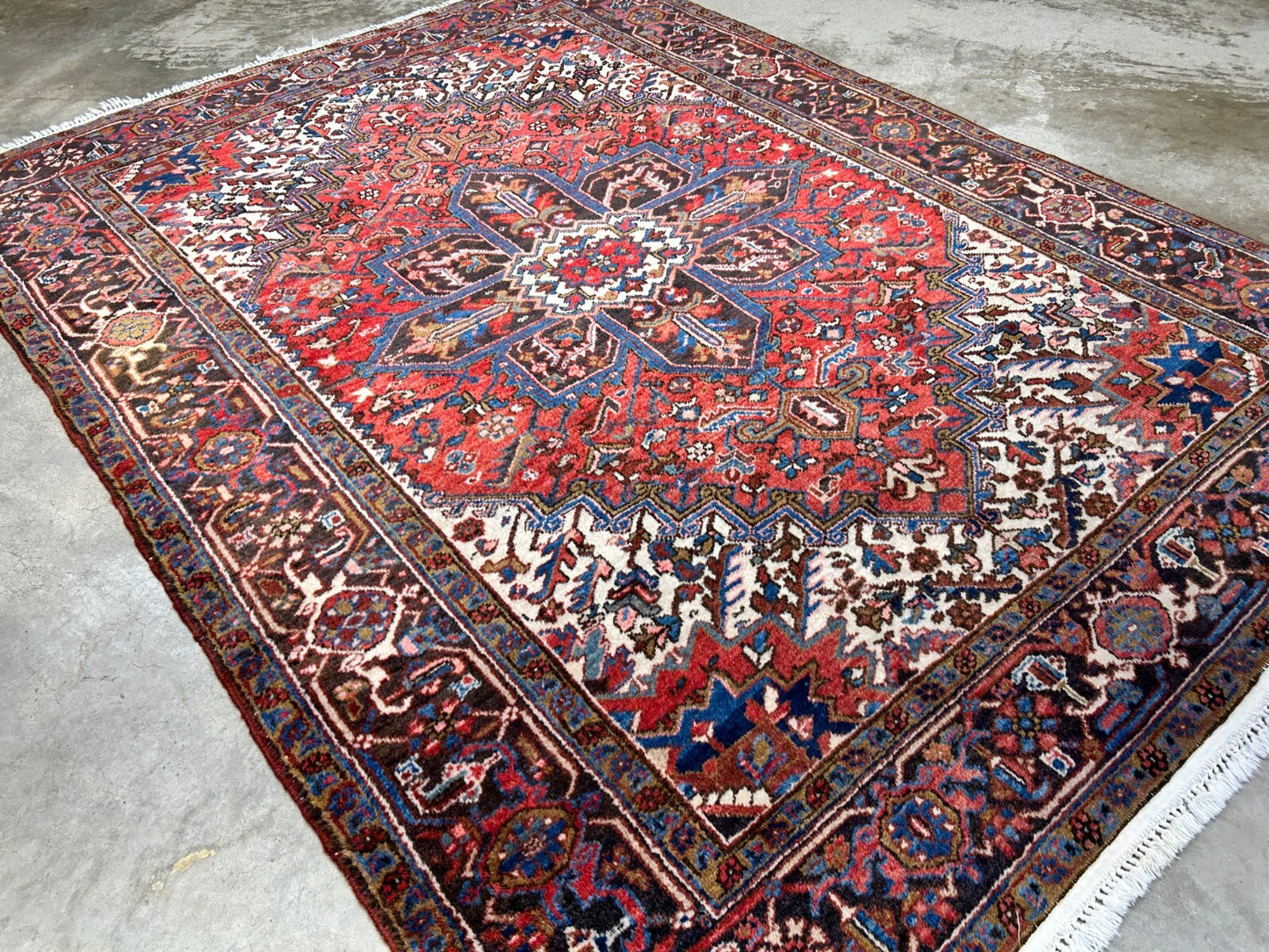 6'6"x8'10" Hand-Knotted 100% Wool Herize Carpet - Area Rug