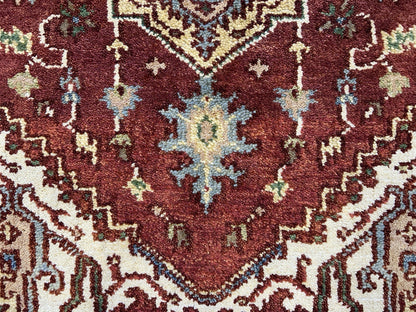 3’x4’11” Hand-Knotted 100% Wool Indoserapi Area Rug - Carpet