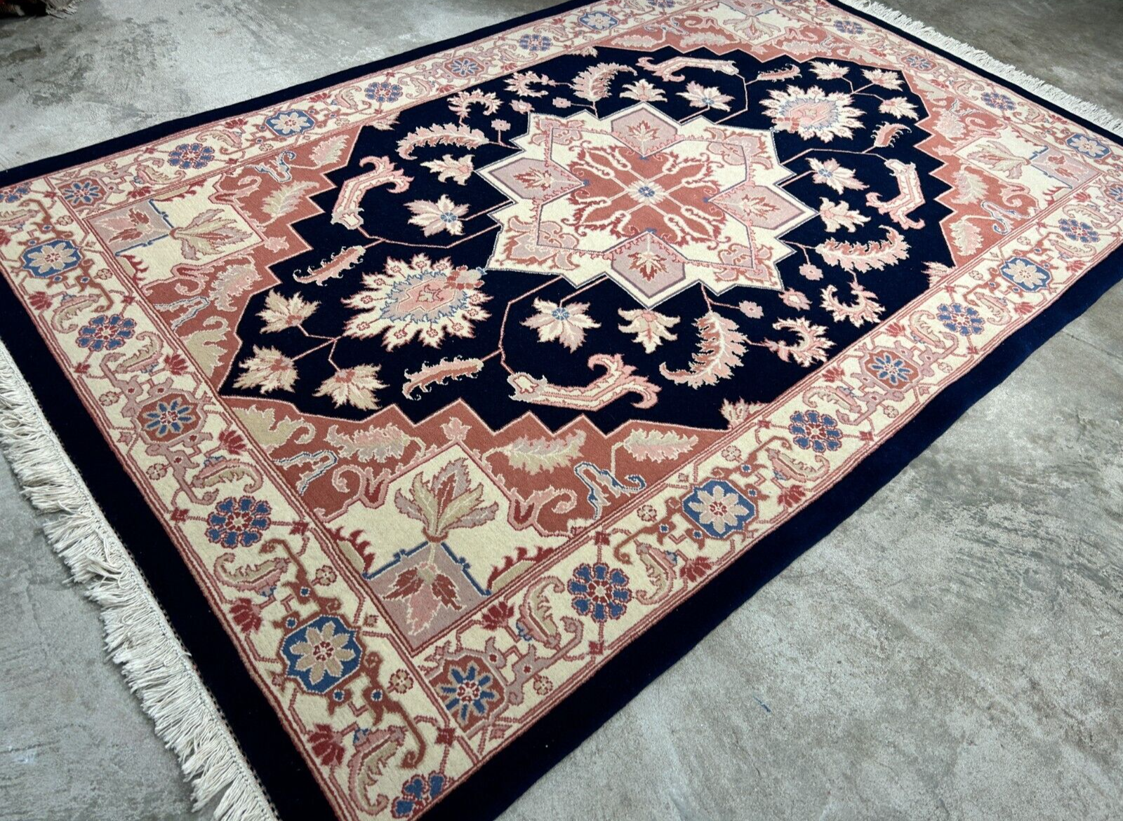 6'x 9' Hand-Knotted 100% Wool Carpet - Herize Design Area Rug