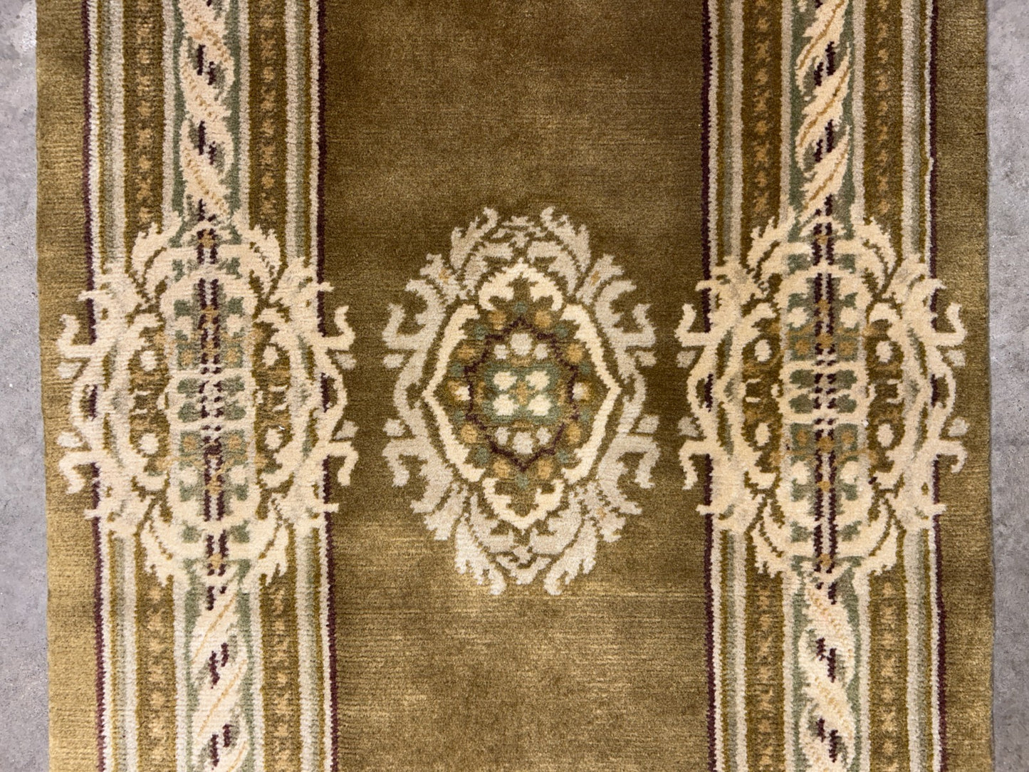 2'11"x5'1" Hand-Knotted 100% Wool Pile Oriental Area Rug - Carpet