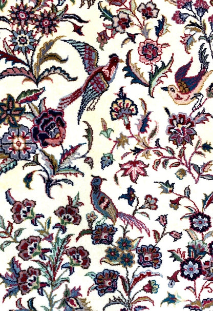 4'0'' x 6'0'' Hand-Knotted 100% Wool Pile All-Over Area Rug