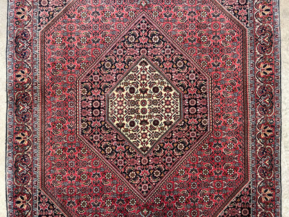 3'8"x5'10" Hand-Knotted 100% Wool Bidjare Carpet - Area Rug
