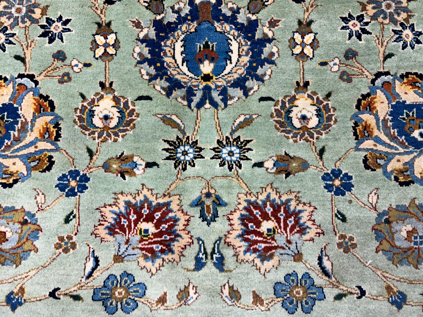 10'6"x14'6" Hand-Knotted 100% Wool Pile Kashane Rug