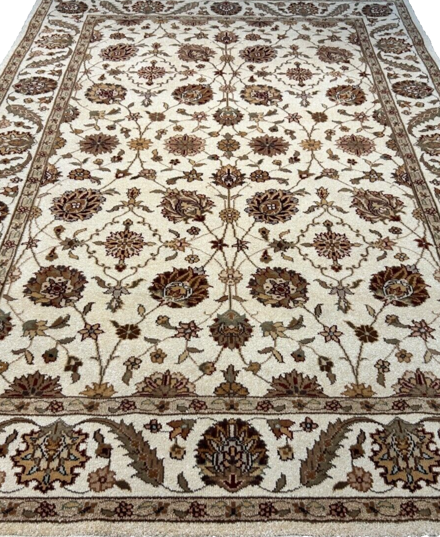 5'8"x8'2" Hand-Knotted 100% Wool Pile Arut Carpet - Area Rug
