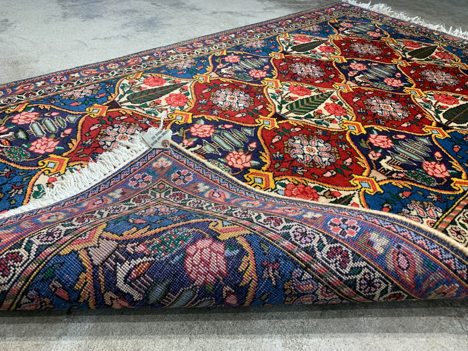 3'3"x5'2'' Hand-Knotted 100% Wool Pile Bakhtiarie Area Rug