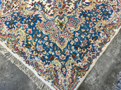 10'11"x14'9" Hand-Knotted 100% Wool Pile Kermane Area Rug - Carpet