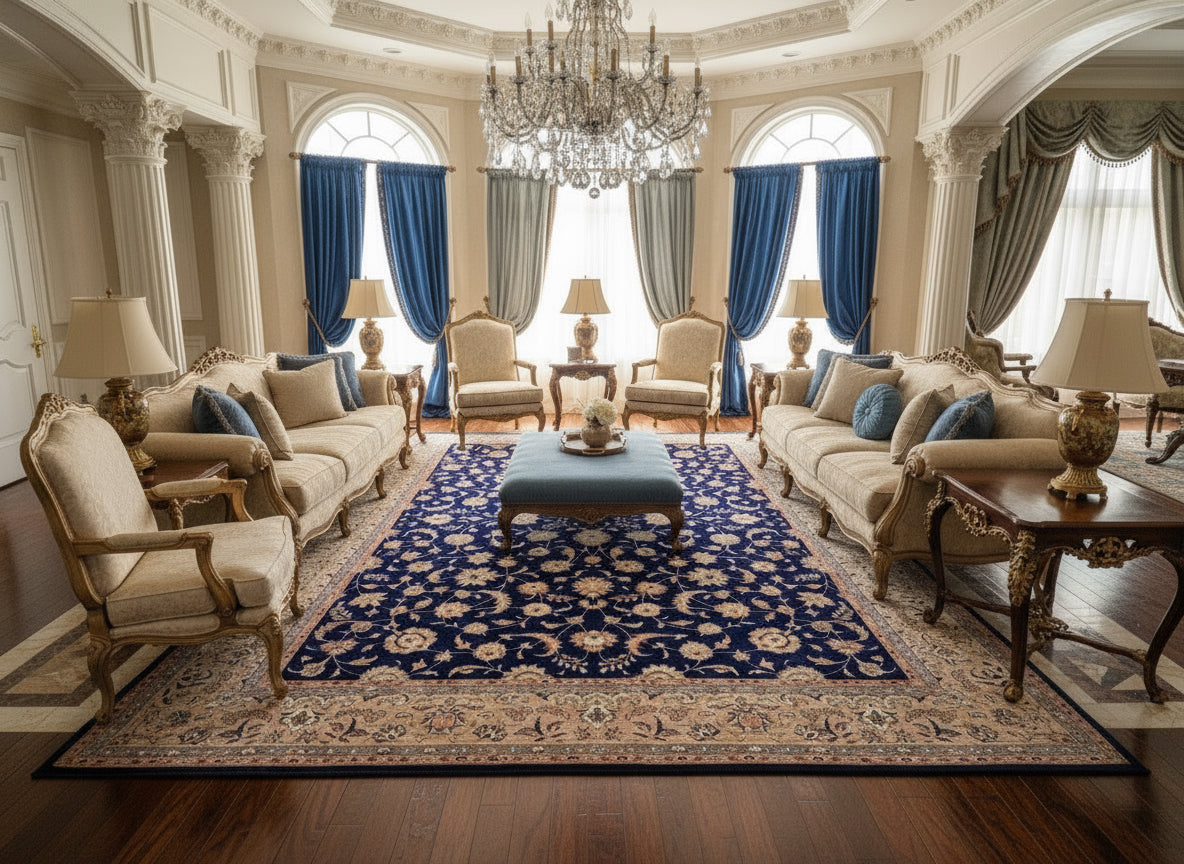 9'x12'3" Hand-Knotted 100% Lamb Wool Sinopersian Rug